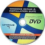 Recovery, Repair & Re-install disc compatible w/ All Versions of Win 7 32/64 bit -  PCRS