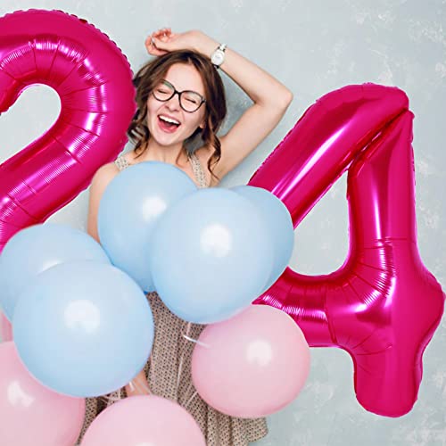 40 Inch Giant Hot Pink Number 2 Balloon, Helium Mylar Foil Number Balloons For Birthday Party, 2Nd Birthday Decorations For Kids, Anniversary Party Decorations Supplies (Hot Pink Number 2) #TOP3