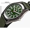 Infantry Mens Military Army Wrist Watch Analogue Quartz Watches for Men Outdoor Sport Tactical Field Work 12/24 Hour Wristwatch with Green NATO Nylon Strap by MDC #4