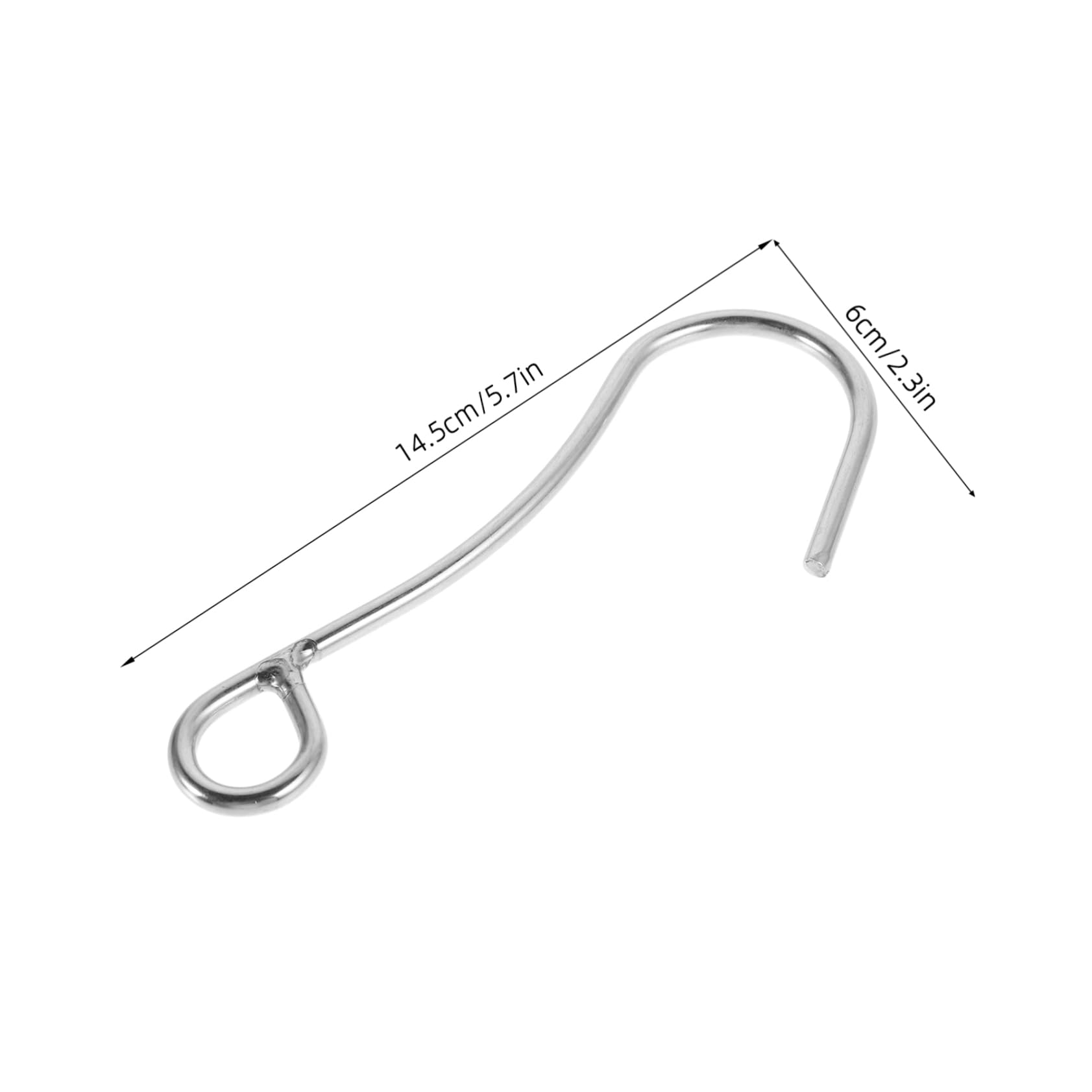 BESPORTBLE 2pcs Heavy Duty Stainless Steel Diving Hook Single Scuba Hook for Drift Diving Underwater
