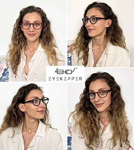 Image of Eyekepper Reading Glasses, Vintage Readers for Women Men, 5 Packs | Mens Ladies Reader Eyeglasses, All-Day Comfort Spring Hinges, Fashion Womens Cheaters, Scratch Resistant for Work /Crafts
