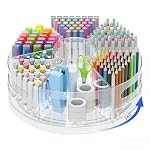 Clear Rotating Organizer, Acrylic Pen Holder, Marker Organizer