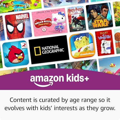 Amazon Fire HD 10 Kids Pro tablet, ages 6-12. Bright 10.1" HD screen, includes ad-free content, robust parental controls, 13-hr battery and slim case for older kids, 32 GB, Happy Day - 3