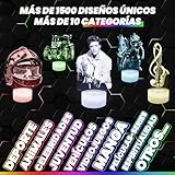 Lampephoto.fr - Lámpara 3D O. Direction Grupo Pop Rock Música,...