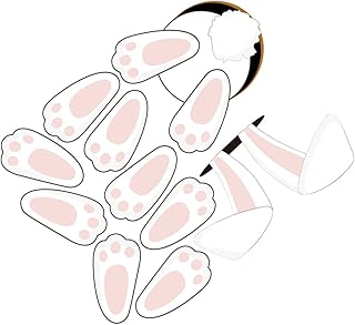 SEWACC Guarnição De Janela Adesivos De Janelas Decalques De Parede De Animais Adesivos De Presente Adesivos Decalques De Parede De Páscoa Adesivos De Coelho Decalque Decalques Do