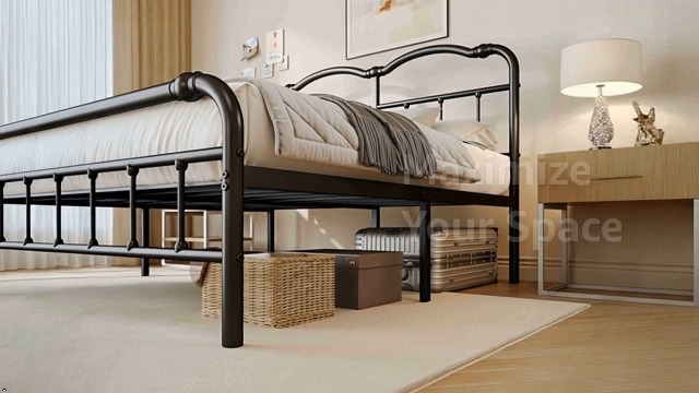 Amazon.com: ZIYOO Vintage-Inspired 14 Inch Metal Bed Frame