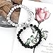 Couple Bracelets - Casual Fashion accessories ，long distance relationship gifts friendship bracelets (Black + White color (palm))