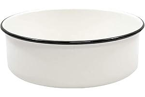 Tablecraft Enamelware Collection: Vintage Enamel Wash Basin for Farmhouse, Home & Restaurant