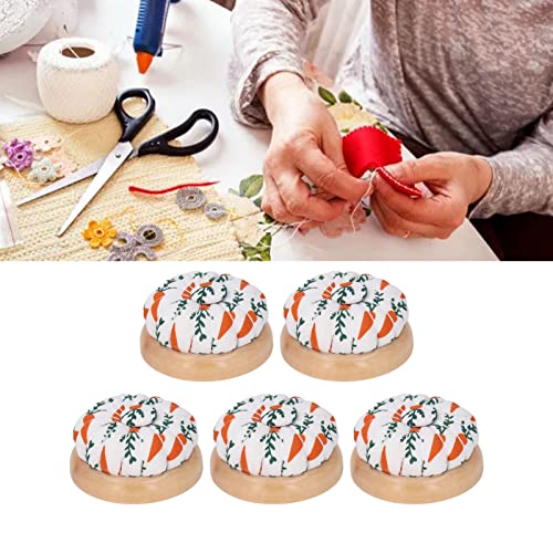 Porta agujas de coser para labores caseras y manualidades creativas en un pack de 5 cojines de 7cm 4
