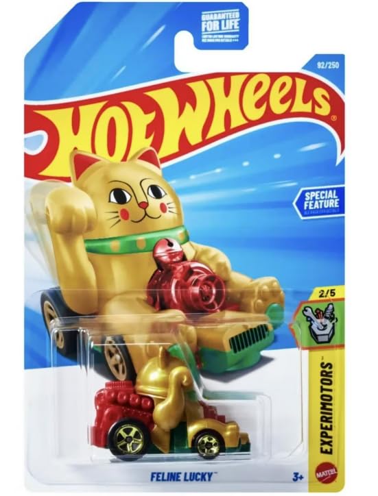 Hot Wheels Feline Lucky [Gold Cat] Experimotors 2/5, 92/250, 1:64 Scale Diecast Toy Vehicle - 2