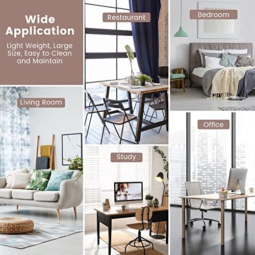 CASART Folding Room Dividers, 6 Panels Movable Protective Privacy Screens with Lockable Wheels, Steel Frame Portable Fabric Screen Room Partition for Home Office (White)