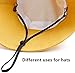 Tovip 10Pcs Mixed Color Hat Chin Cord with Adjustable Cord Fastener - Unisex Removable Sun Hat Chin Strap with Spring Loaded Stop Cord Lock, Windproof Buckle Retaining Clip