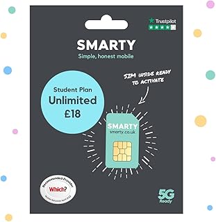 Smarty SIM - 18 Per Month Exclusive Student Un Data Deal, Affordable, Straight Forward and no hassle kind of sim deal!