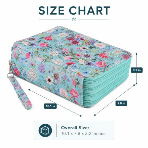 Image of 184 Slots Colored Pencil Case Organizer, 4 Layer Bag