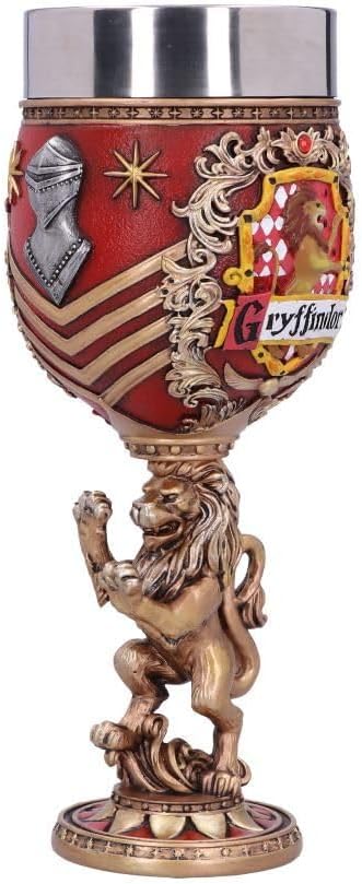Nemesis Now Harry Potter Goblet, Hand Painted Harry Potter Collectible Chalice, Wizarding Wrold Cup, Ideal Gift for Potterheads - Gryffindor