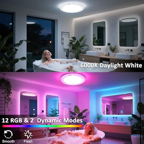maylit 2 Pack Rechargeable Shower Lights with Motion Sensor - 1