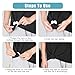 4PCS Shirt Cinch Clip for Women Clothing, T-shirt Ties Clips Clothes Corner Knotted Button Scarf Ring Fashion Comfortable Hidden Flexible (Black & White)