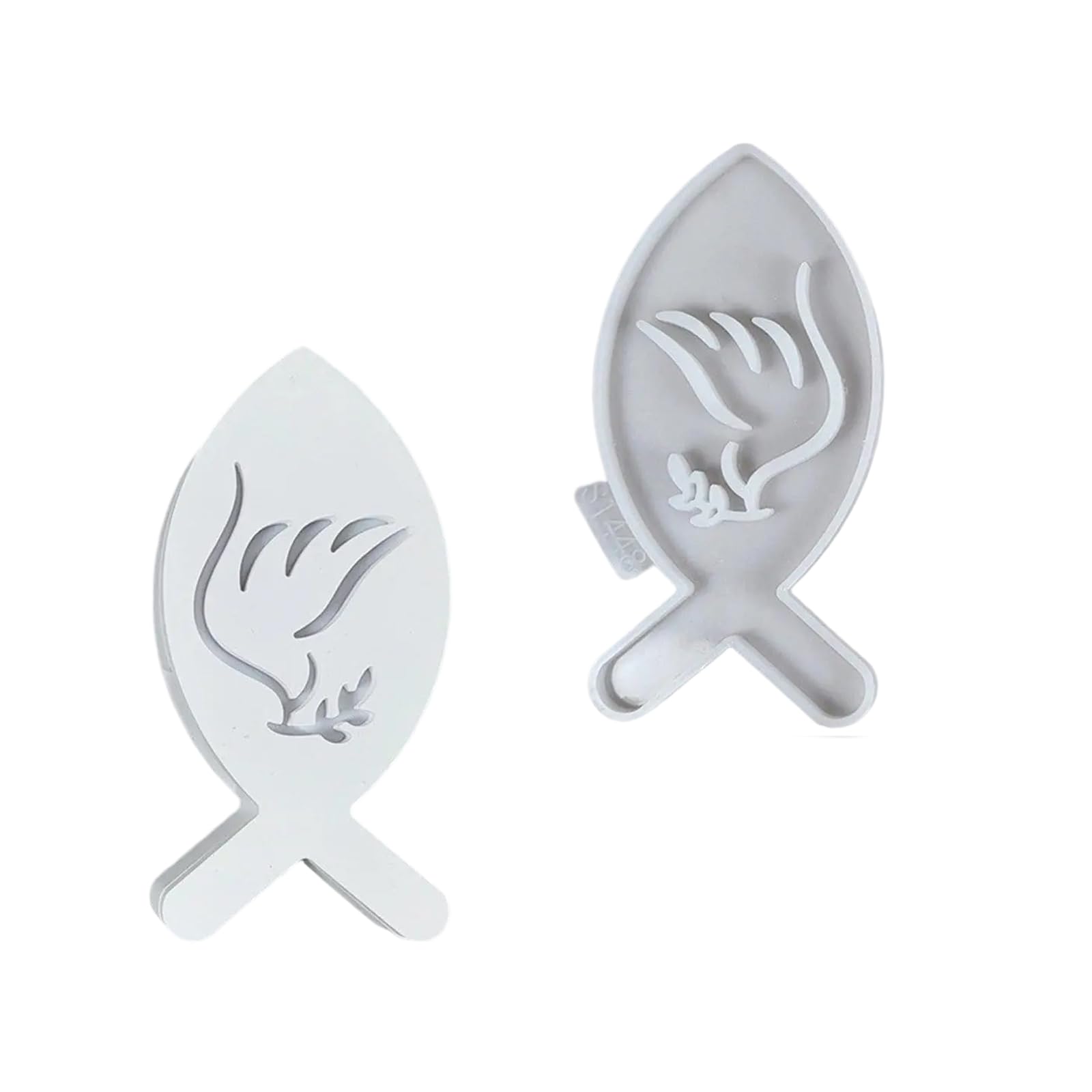 Tsophreniq Hollowed Fish Shape Silicone Molds for Making Candlestick Tealight Holder Sea Creature Fish Silicone Stand Molds Set