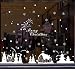 TOTOMO Christmas Window Decal Stickers Four White Snowbabies Decoration