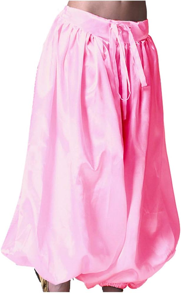 Wuchieal Belly Dance Pant Satin Pants Dancing Tribal Harem Pants Latern Pant