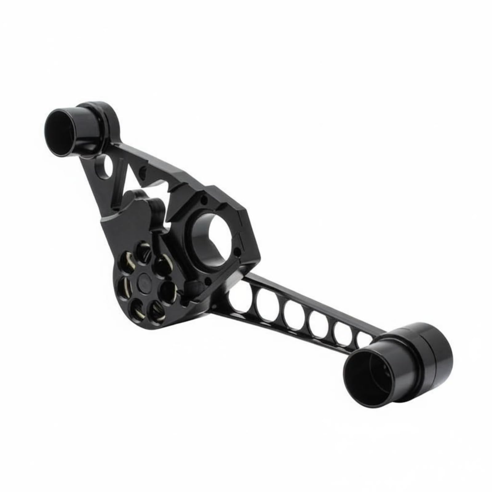 MERIGLARE Stabilisateur de Chaîne de Vélo Tendeur de Chaîne Accessoire pour Vélo Pliant Guide Chaîne Aluminium Alliage Robuste Léger Adapté pour Navette , Noir , Taille Spéciale