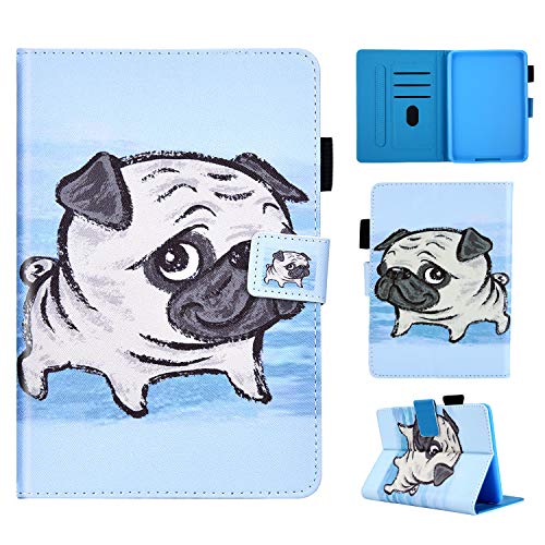 Robinsoni Case Compatible with Amazon Kindle paperwhite 1/2 / 3/4 PU Leather Case Cartoon Printed Aminal Cover Auto Sleep/Wake Kickstand Card Holder Tablet Case Folio Flip Magnetic Closure Case,Dog