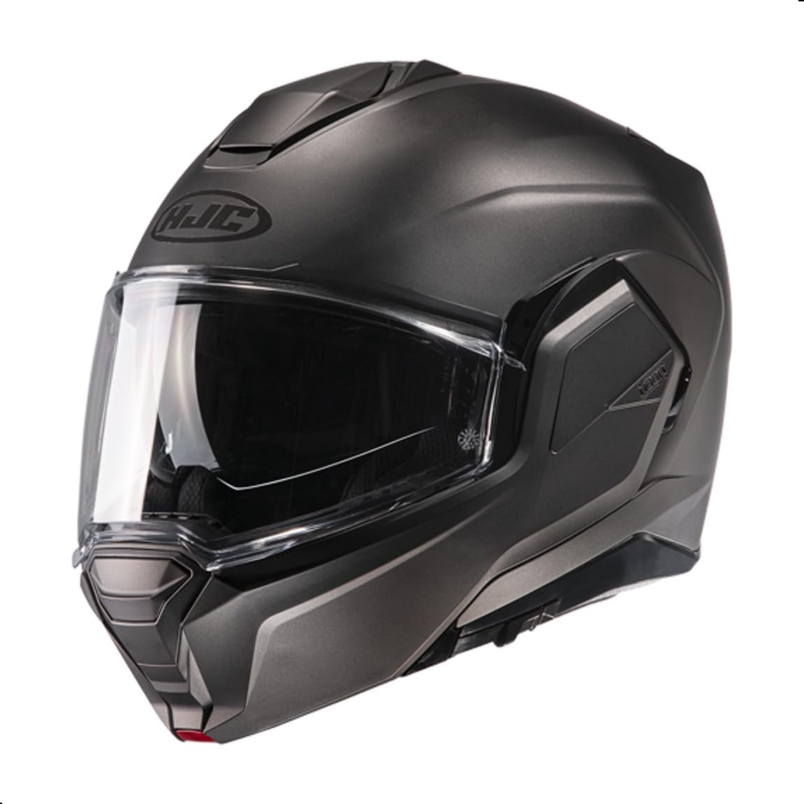 HJC i100 Solid Modular Motorcycle Helmet with HJ-36 Pinlock Shield, DOT Approved (Semi Flat Titanium, X-Large)
