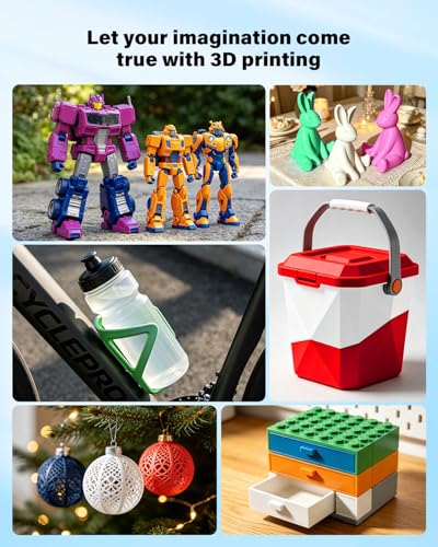 Image of YOUSU PLA Plus Filament 1.75mm Bundle 10x250g, 10 Pack 2.5KG PLA+ Sample 3D Printer Filament, 3D Printing Multi Pack Filament Dimensional Accuracy + /- 0.02mm