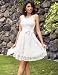 Dressystar Vestido Corto Elegante Mujer De Encaje Sin Mangas con Lazo para...