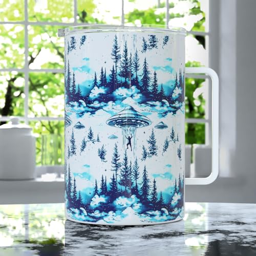 Vaso térmico de viaje con aislamiento UFO Alien 18oz miniatura 2