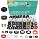 XBVV 32 Größe 258 PC Wasserhahn und Sanitär Gummi Unterlegscheiben Sortiment Kit für verschiedene Gartenschlauch Ventil Spigot Adapter Splitter Outdoor Wasserhahn Bibb Dichtung Reparatur