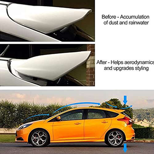 Kit Extension Spoiler Arrière Pour Ford Focus ST 2013-2019 – Noir, Aluminium, Surélévation