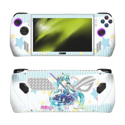 Skin vinyle Hatsune Miku pour ASUS ROG Ally autocollant haute précision arc-en-ciel