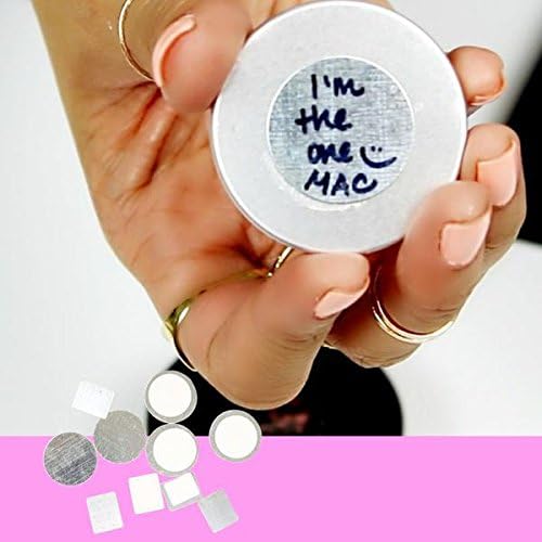 Holographic XL - 56 Pan Empty Magnetic Makeup Palette with Mirror Set for Depotting with 10pcs Metal Stickers. Silver Glitter Extra Large Magnetic Palette for Eyeshadow, Blush, Bronzer and Highlighter