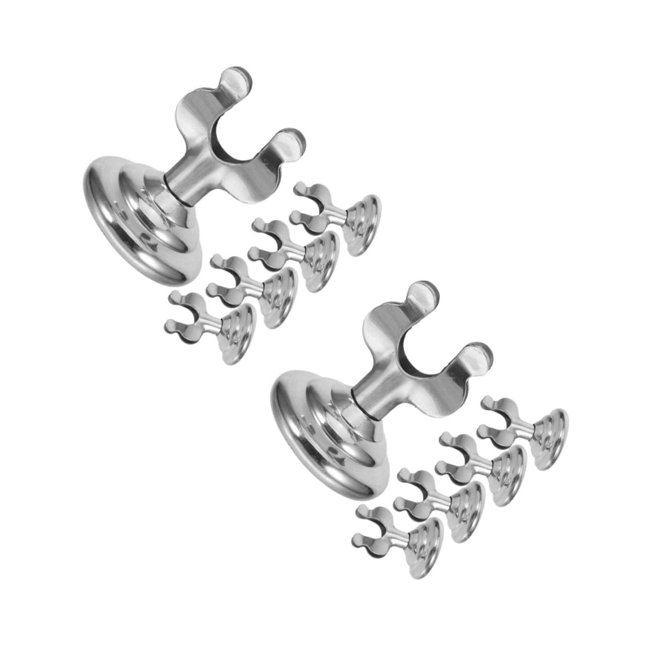 SHINEOFI 2 Series Soporte De Mesa Restaurante Titulares De Menú Lámina Soportes Para Números De Mesa Altos Almacenar Poseedor Soporte De Menú Titular Del Número De Mesa Silver 5 Piezas*2