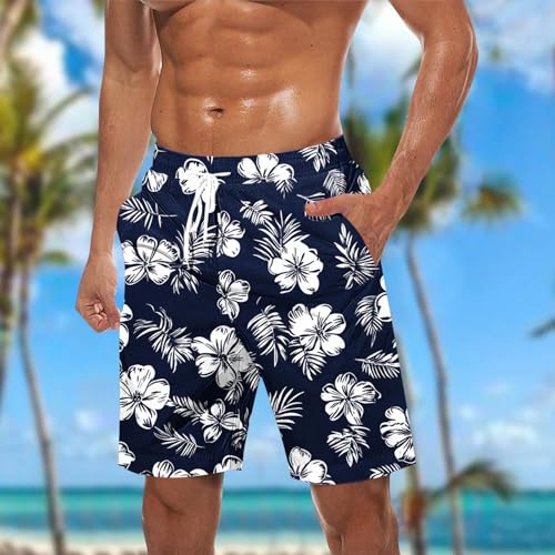 Tropical Swim Trunks Summer Shorts for Men Elastic Waist Funny Pineapple Beachwear Shorts Plus Size Surf Boardshorts3