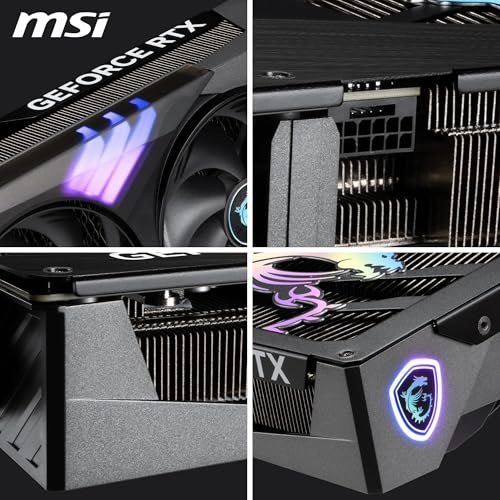 MSI NVIDIA GeForce RTX 5070 12G Gaming Trio OC Carte Graphique - 12 Go GDDR7 (28 GB/s, 192-bit), PCIe 5.0 - TRI FROZR 4 (3 x Ventilateurs STORMFORCE) - RGB - HDMI 2.1b, DisplayPort 2.1b