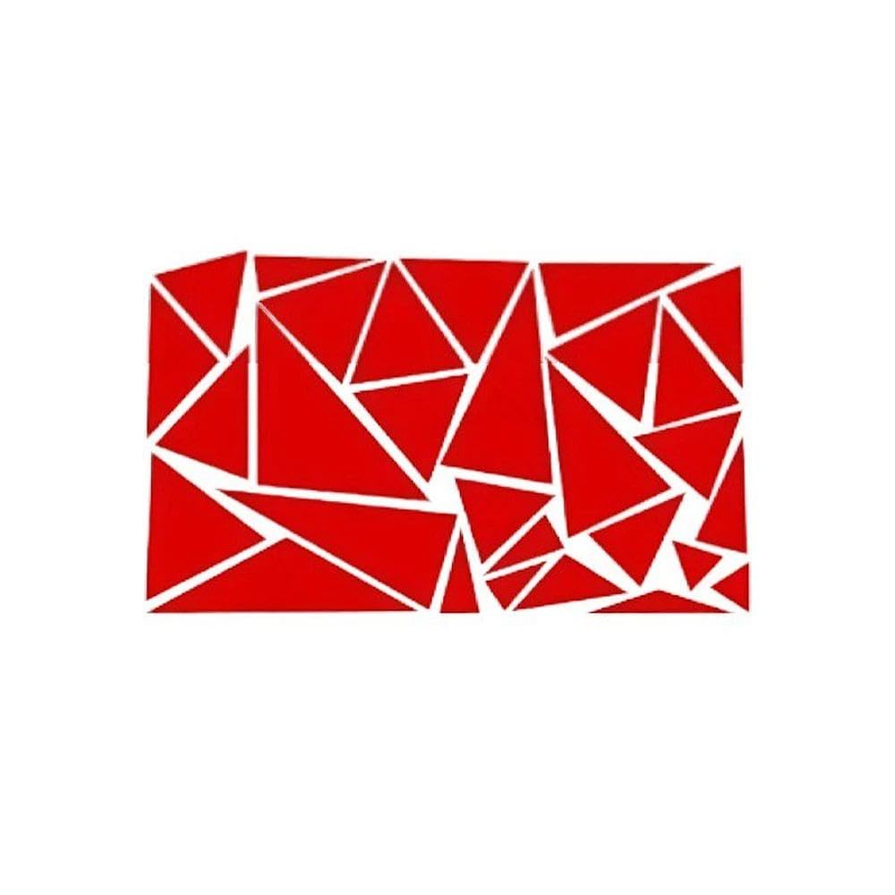 Décoration de carrosserie de véhicule Autocollant Graphique Triangulaire Pour Voiture, 1 Pièce, Décoration(Rood,2pc)