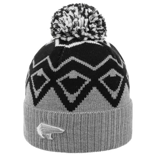 Bonnet Eisbär Zigär avec pompon en laine d'Autriche haut de gamme pour l'hiver