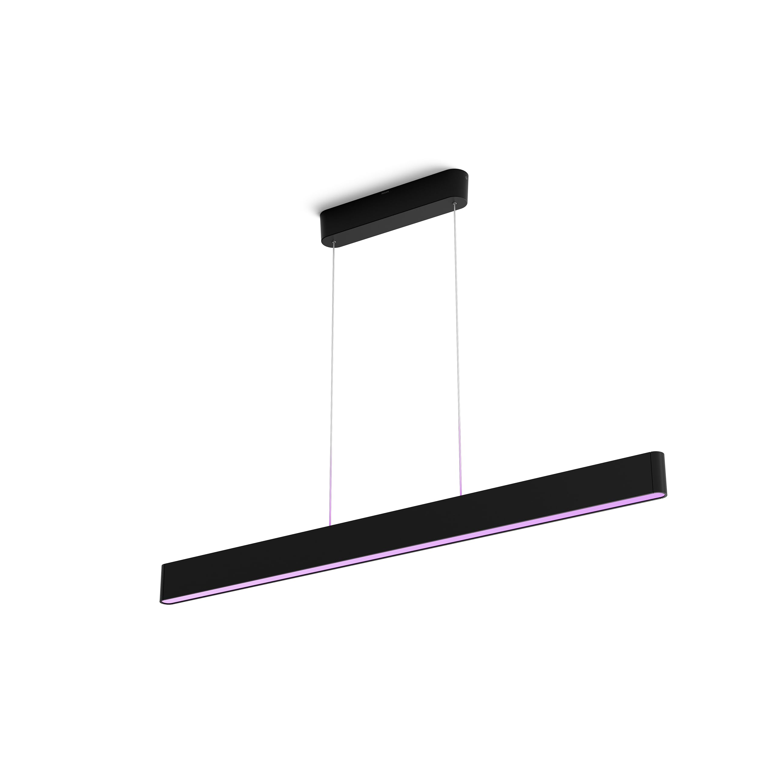 Philips Hue – Lámpara led inteligente, Hue Ensis, Lámpara Colgante, LED, Luz Blanca y de Luces de Colores, Compatible con Alexa y Google Home, Color Negro