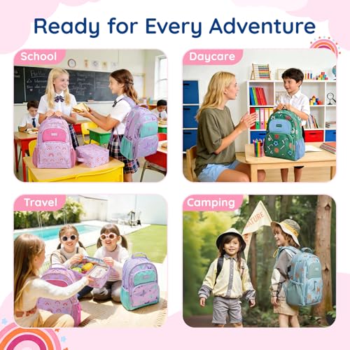 Image of mommore Kids Backpack Set Kindergarten School Bookbag for Boys Girls