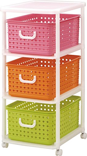 和泉化成 NEW 収納 バスケットラック3型キャスター付