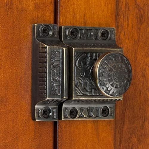 Antique Brass Windsor Design Cabinet Latch Set