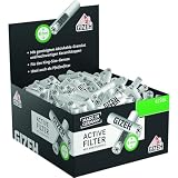 GIZEH Active Filter - 8 mm Aktivkohlefilter mit Keramikkappen - 1 Box mit...