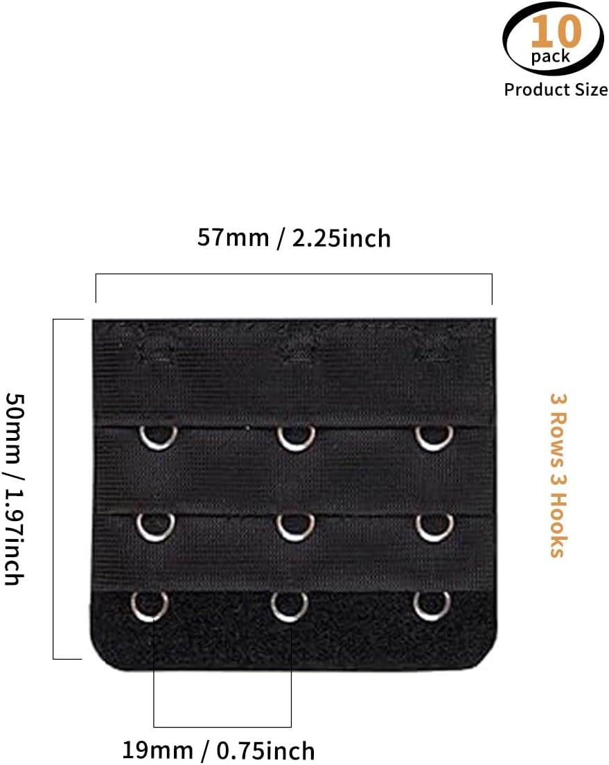 luvillyComfortable Bra Extenders 3 hooks，for Everyday Use/Women