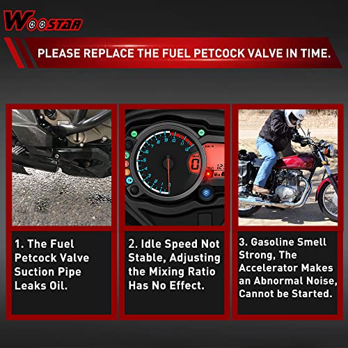 Grifo de combustible de 6mm para restaurar el paso de gasolina en go kart 7