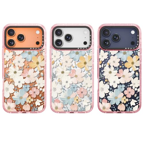 Bouvardia for iPhone 17 Pro Case, Compatible with Magsafe, Cute Girly Design for Women, Shockproof & Aesthetic, Floral: Flowers Blossoming by Bouvardia - Used condition - Image 6