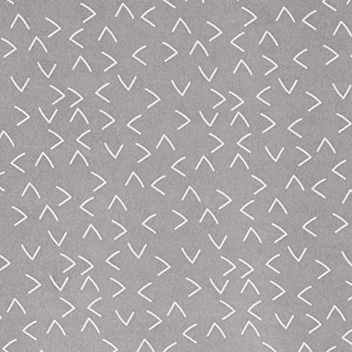 Image of Amazon Basics 3-Piece Lightweight Super Soft Easy Care Microfiber 14 inch Deep Pockets Sheet Set, Twin XL, Gray Arrows, Printed
