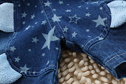 KIDSCOOL SPACE baby zomer katoenen denim lachende aap zachte korte overall - Image 6