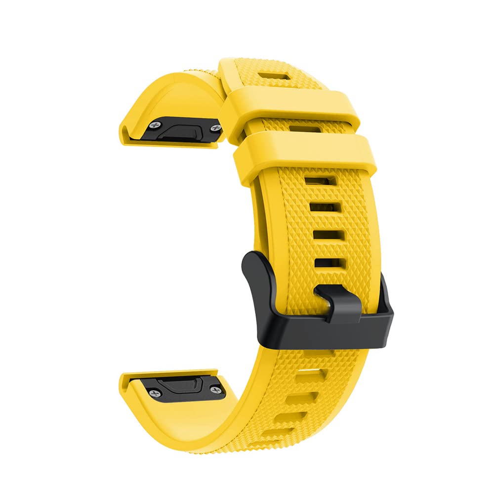 REYDA Silicone Strap Compatible for Garmin MARQ Commander/Adventurer/Athlete/Captain/Driver/Golfer/Aviator, 22mm Quick Fit Strap Silicone Bracelet Wristband Replacement Band for Garmin Descent G2/G1